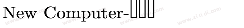 New Computer字体转换